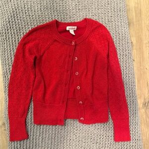 Cat & Jack Red Cardigan Sweater